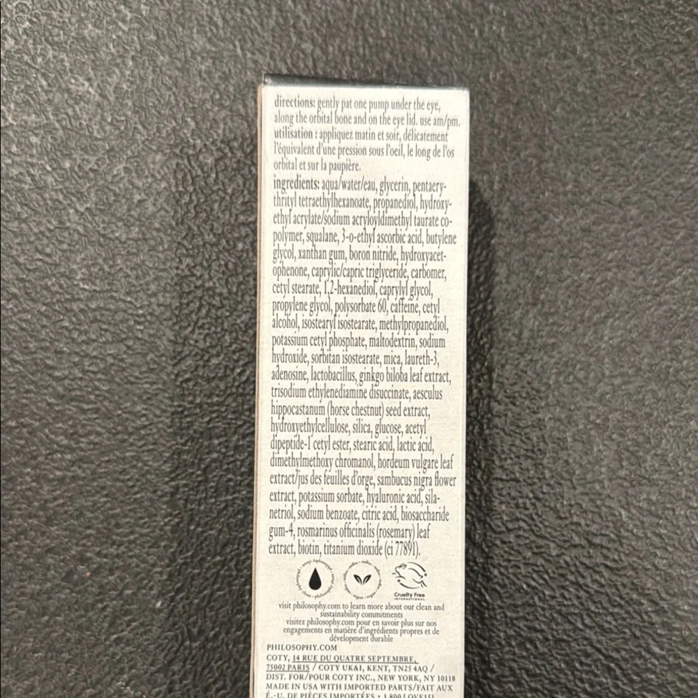 Philosophy Eye Cream Skincare Dose of Wisdom